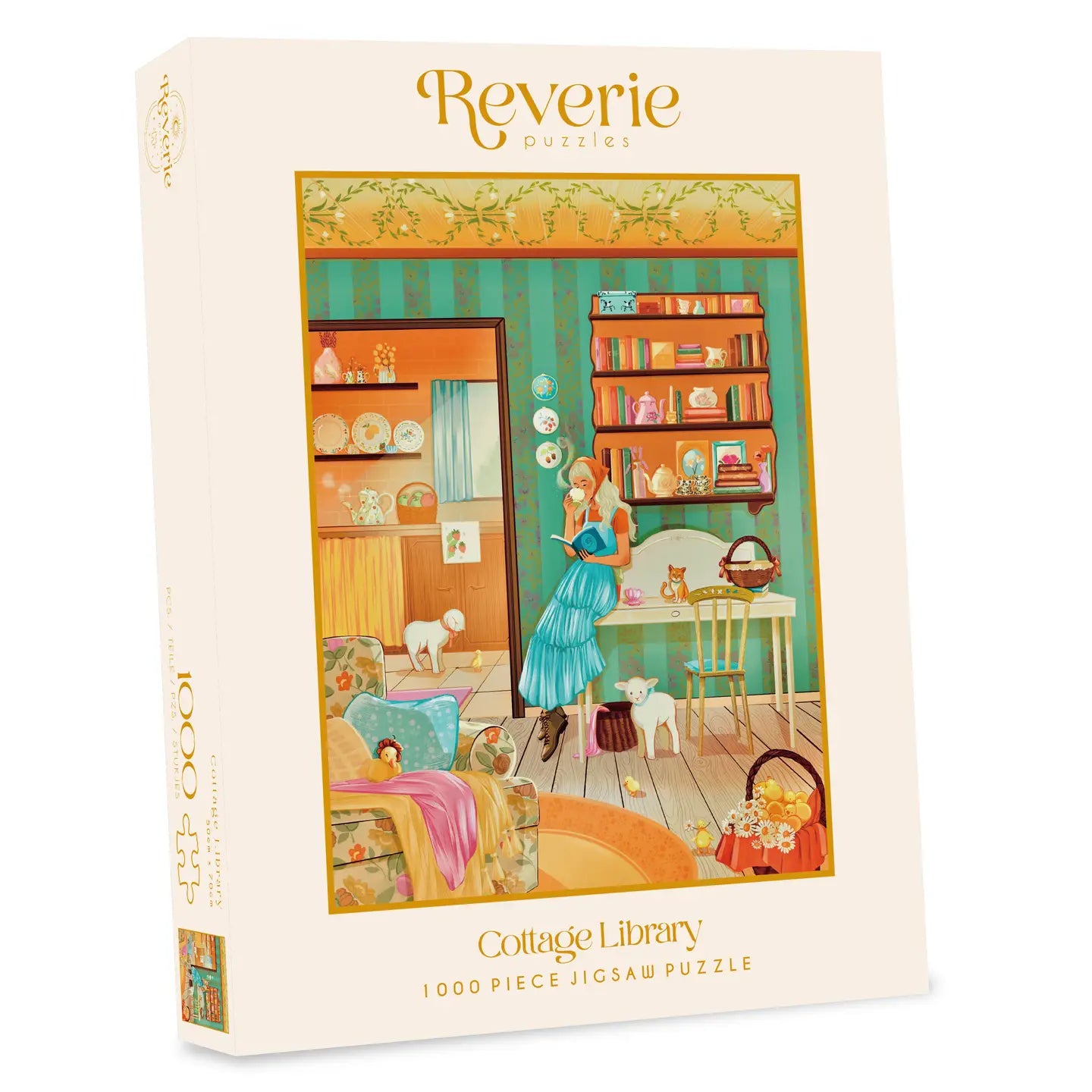Cottage Library Cottage Library Jigsaw Puzzle 1000 Piece Jigsaw Puzzle