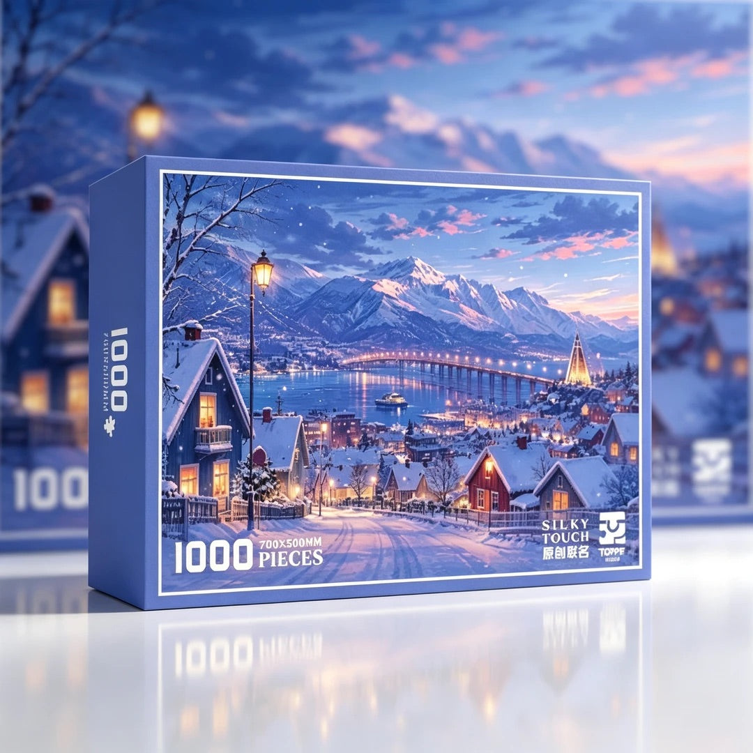 Norwegian Night 1000 Piece Jigsaw Puzzle Toppie