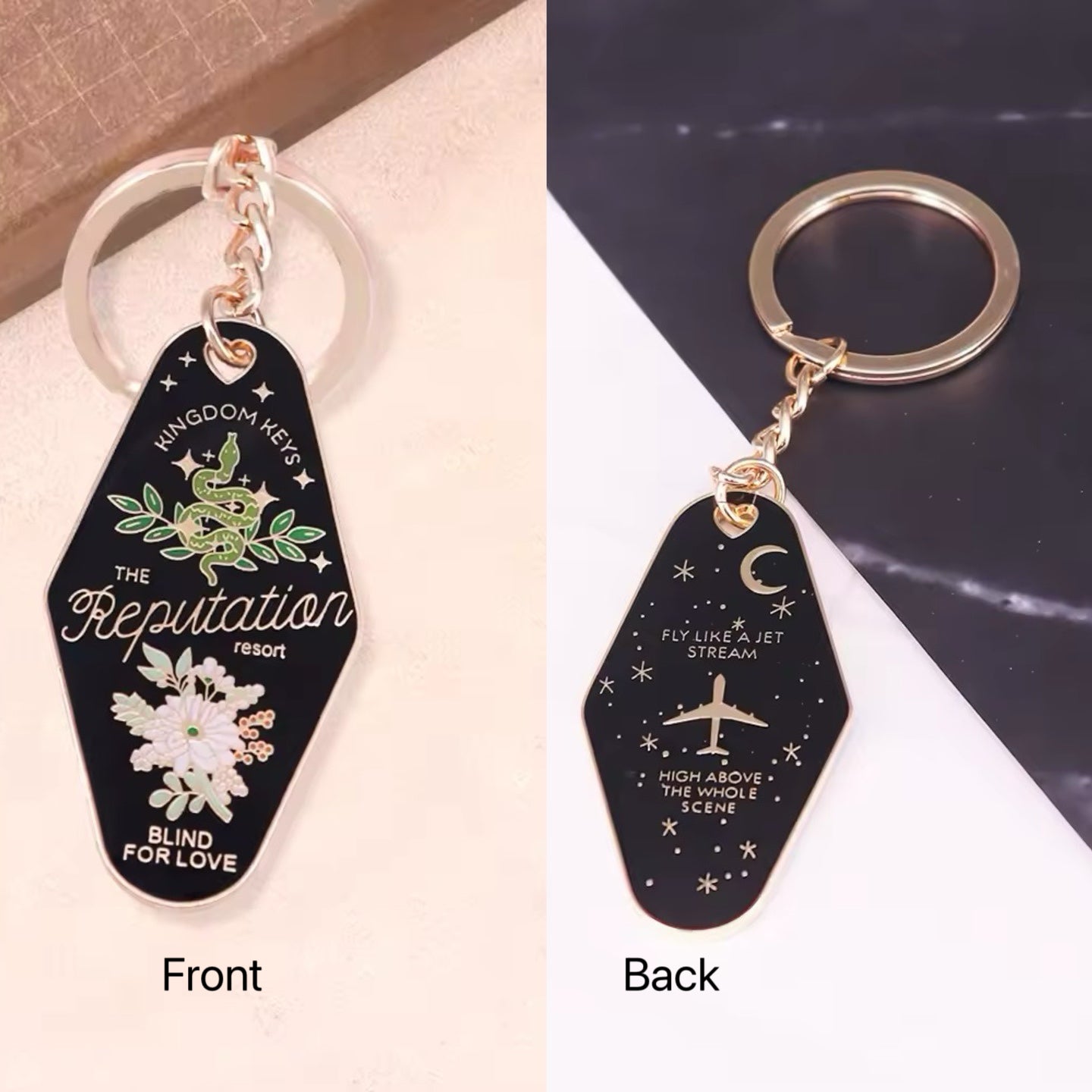 Taylor Swift Inspired Motel Keychain – Vintage Aesthetic Gift