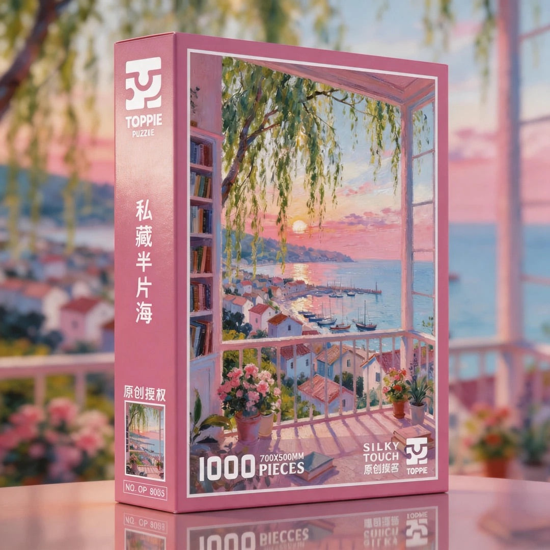 Seaside Sunset View 1000 Piece Puzzle Toppie