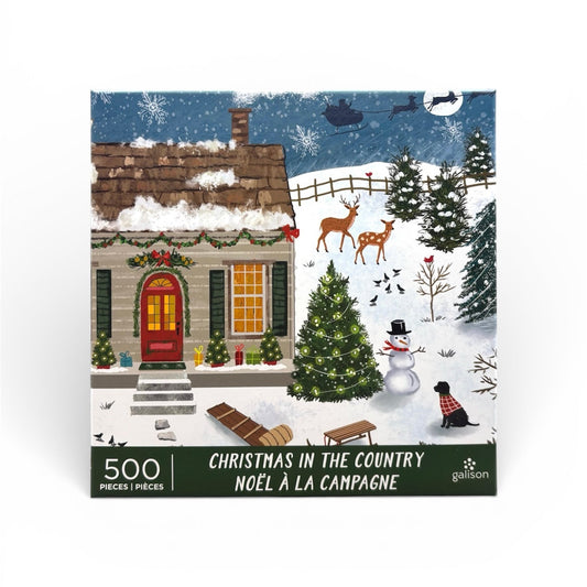 Galison Christmas in the Country 500 Piece Puzzle