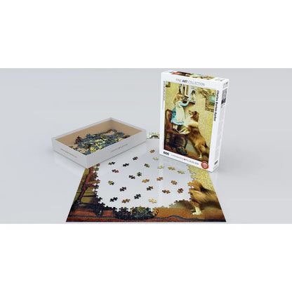 Little Girl and Her Sheltie 1000 Piece Puzzle