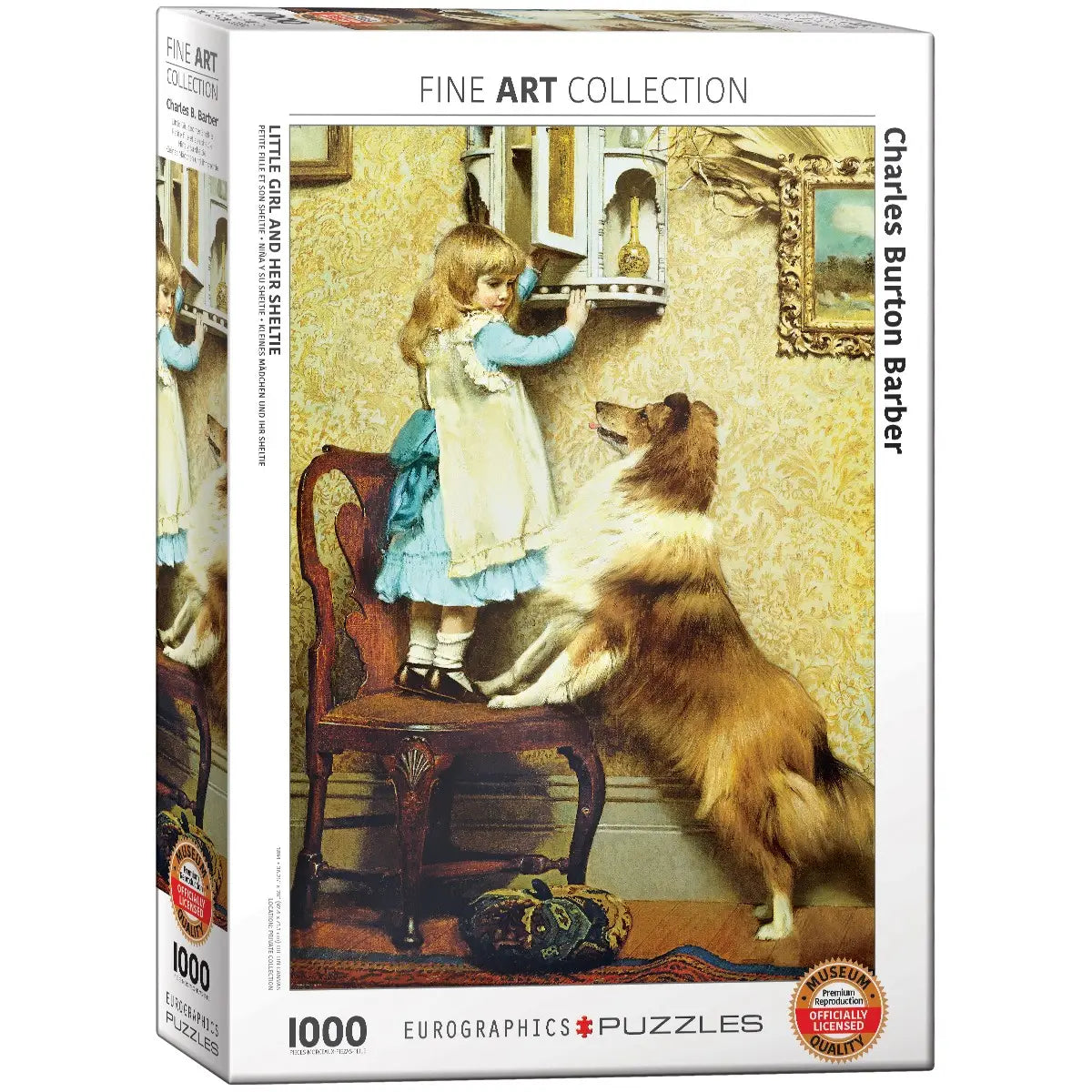 Little Girl and Her Sheltie 1000 Piece Puzzle