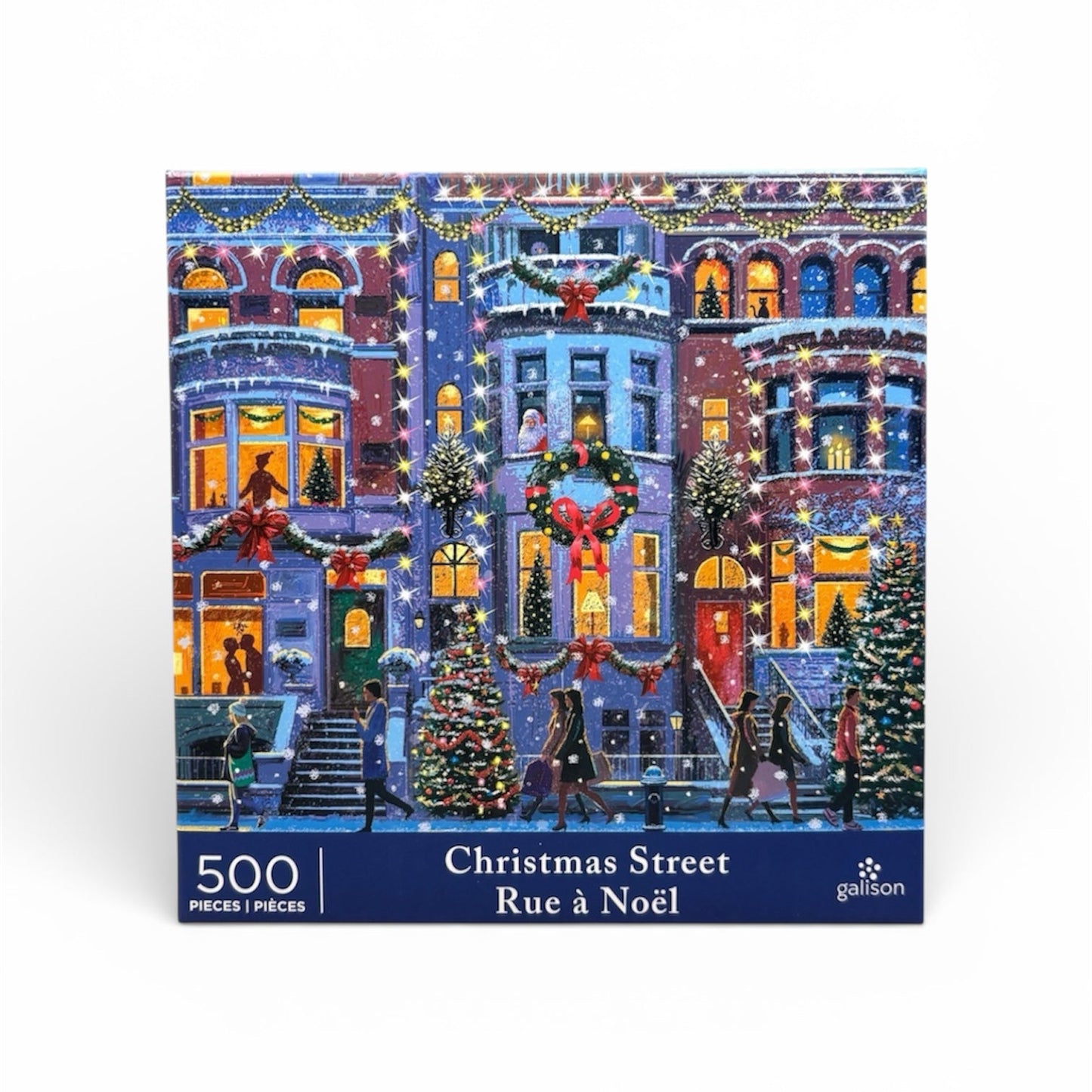 Galison Christmas Street 500 Piece Puzzle