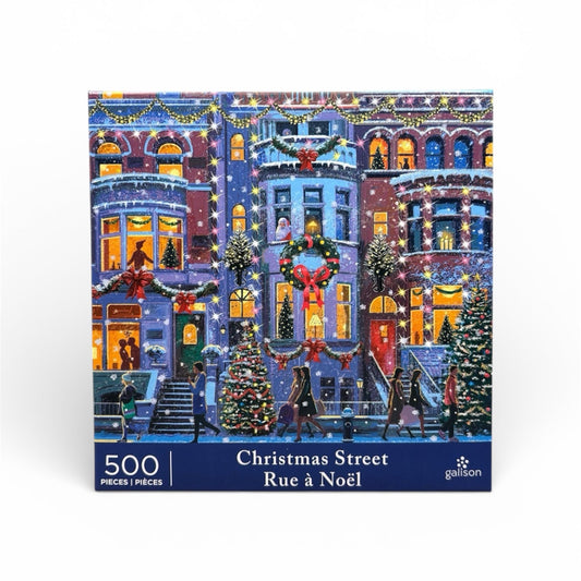 Galison Christmas Street 500 Piece Puzzle