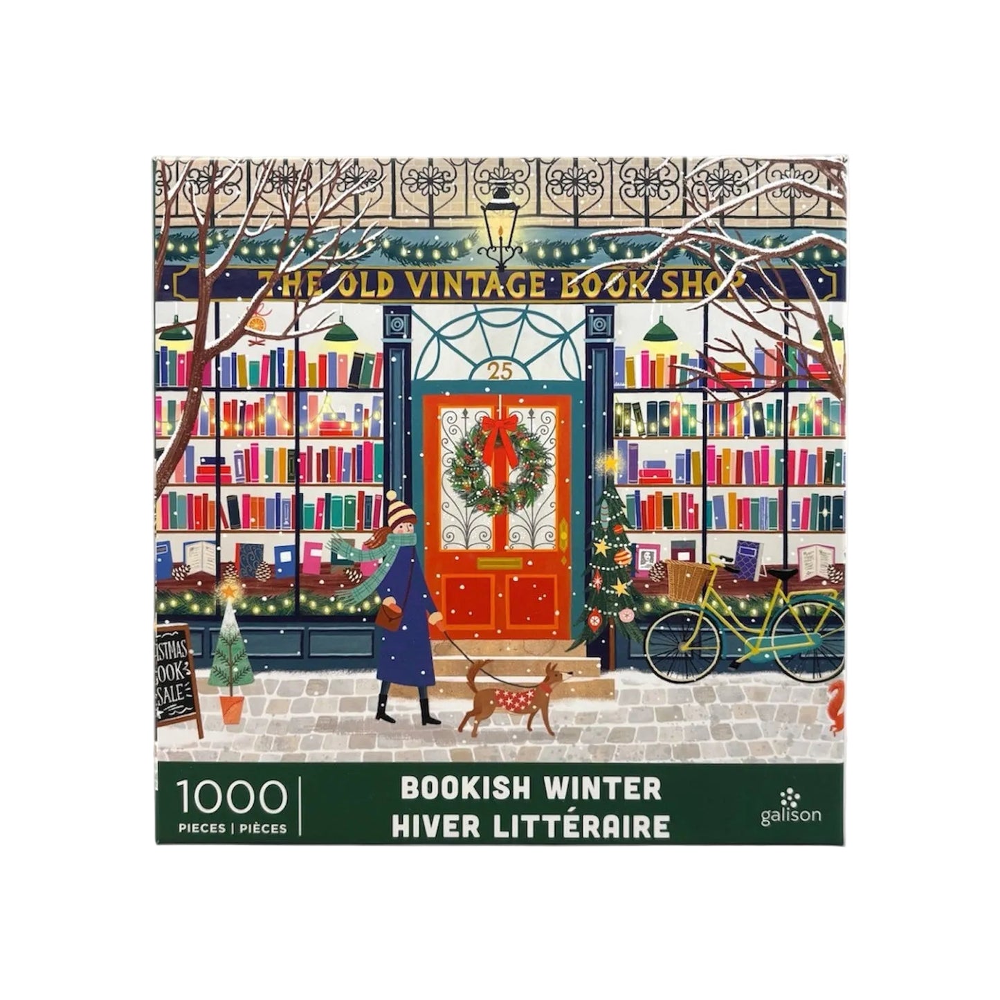 Galison Bookish Winter 1000 Piece Puzzle