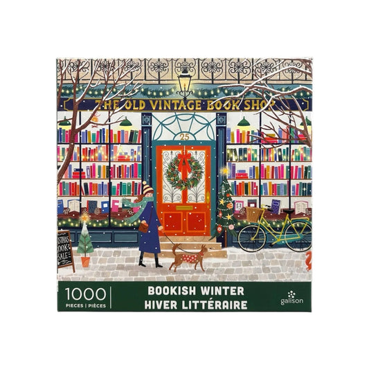 Galison Bookish Winter 1000 Piece Puzzle