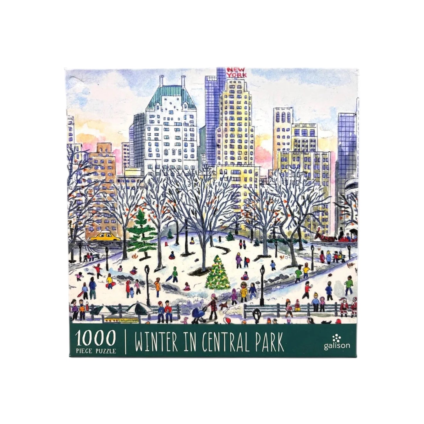 Galison Winter in Central Park 1000 Piece Puzzle