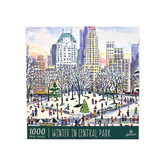 Galison Winter in Central Park 1000 Piece Puzzle