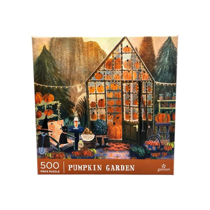 Galison Pumpkin Garden 500 Piece Puzzle