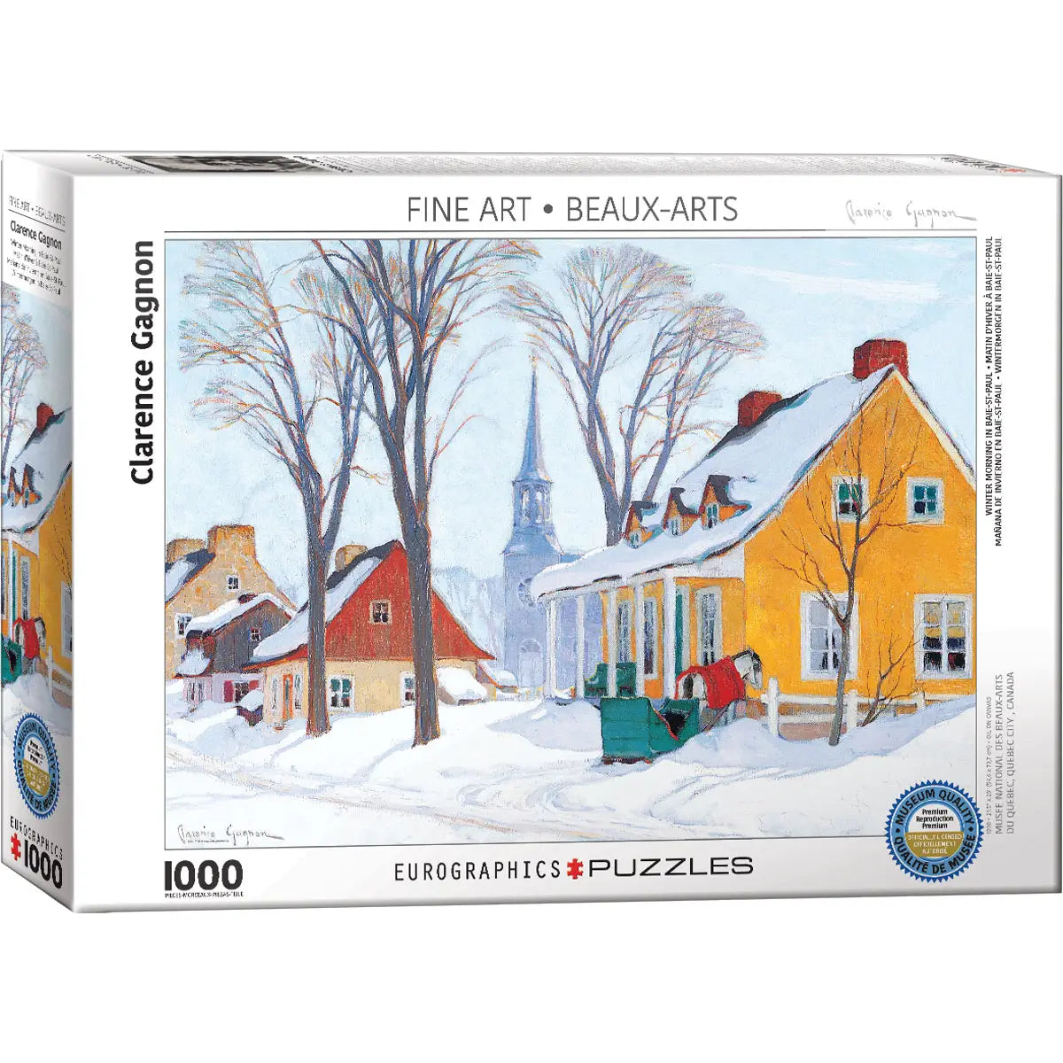 Winter Morning in Baie-St-Paul 1000 Piece Puzzle