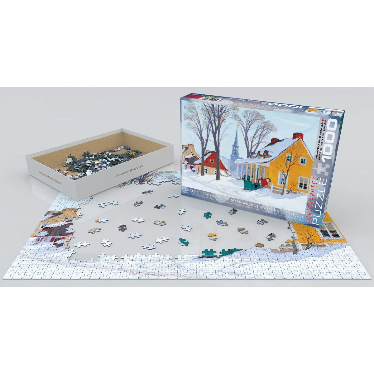 Winter Morning in Baie-St-Paul 1000 Piece Puzzle