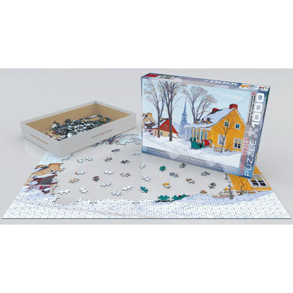 Winter Morning in Baie-St-Paul 1000 Piece Puzzle