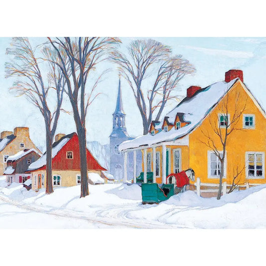 Winter Morning in Baie-St-Paul 1000 Piece Puzzle