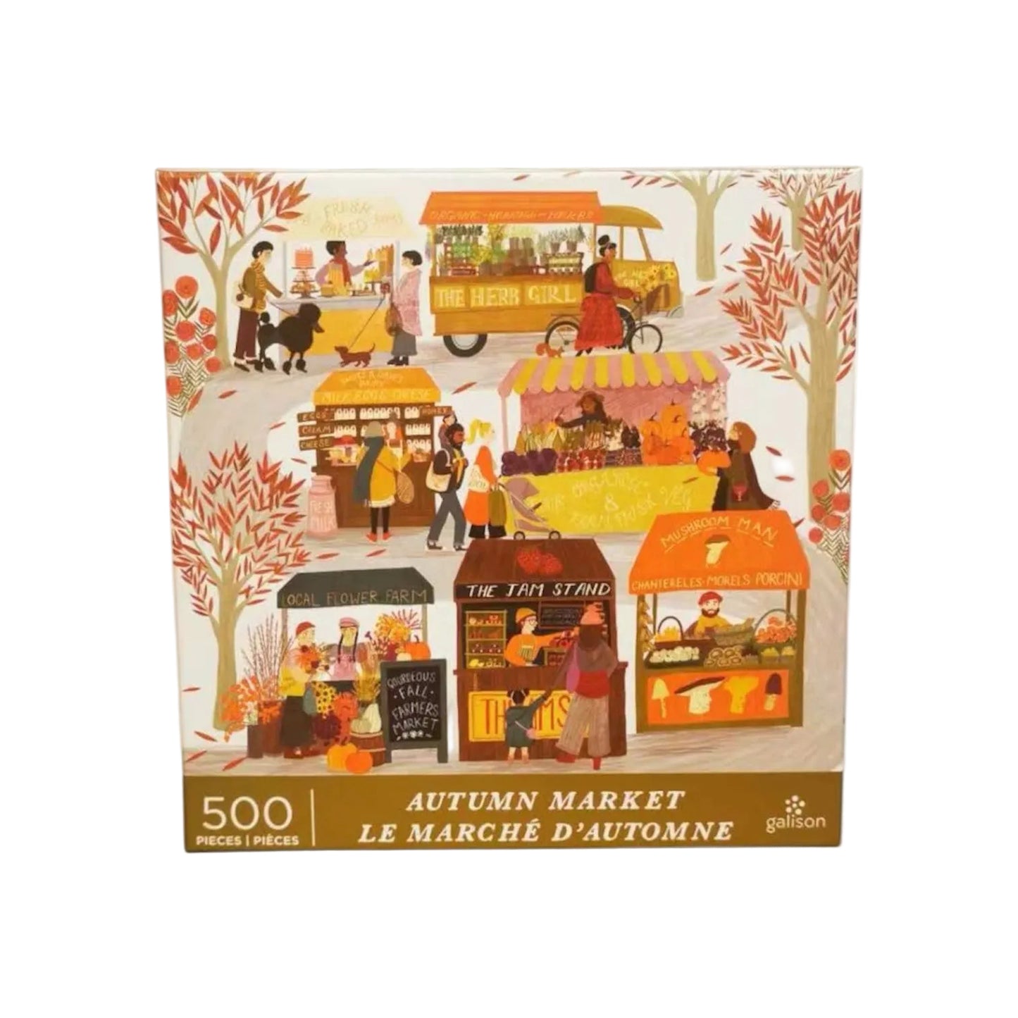 Galison Autumn Market 500 Piece Puzzle