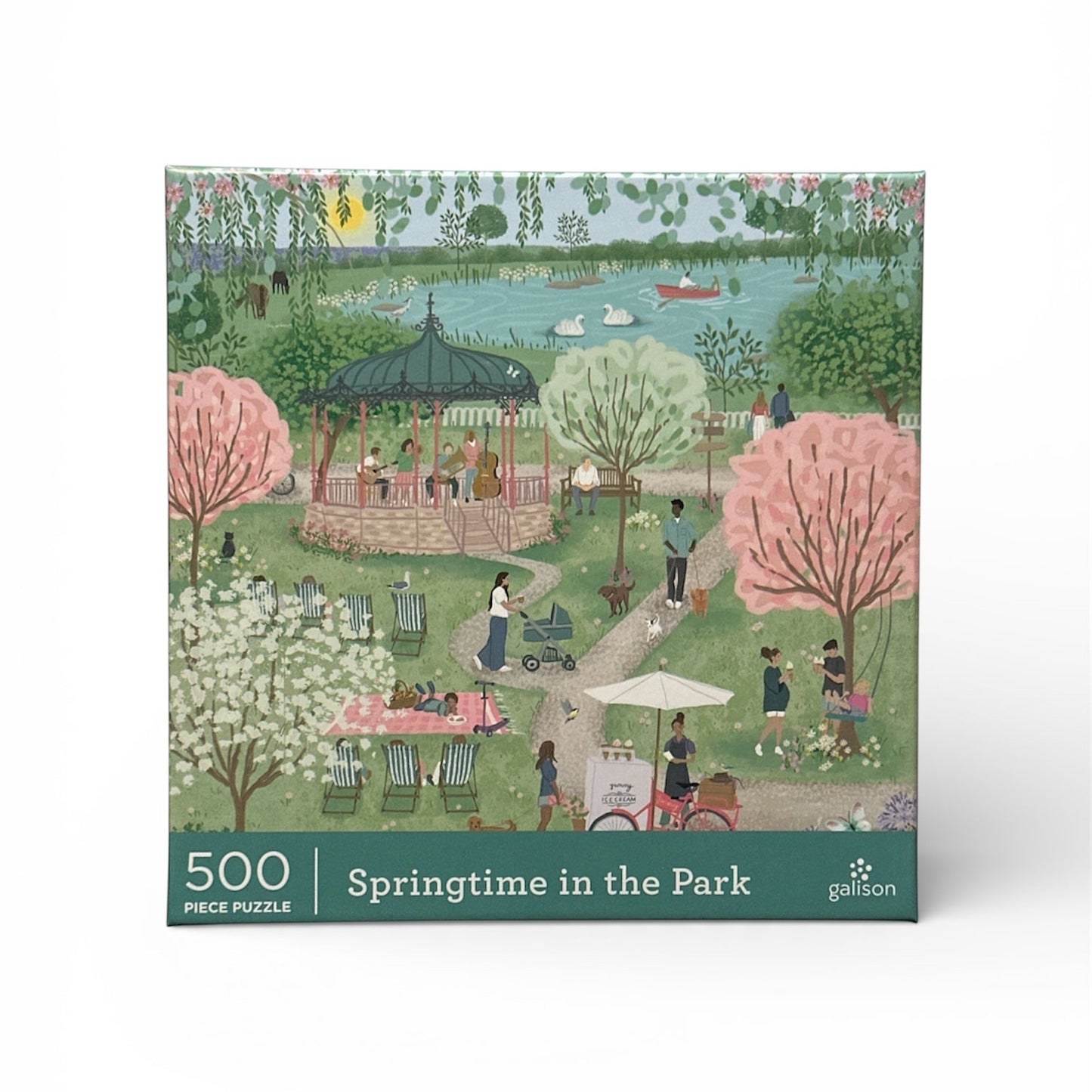 Galison Springtime in the Park 500 Piece Puzzle