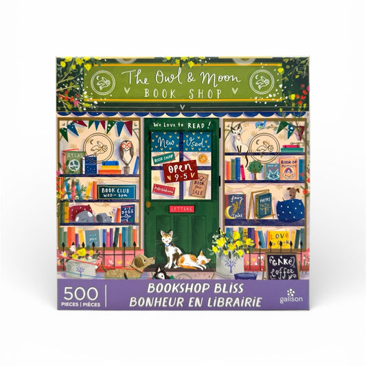 Galison Bookshop Bliss 500 Piece Puzzle