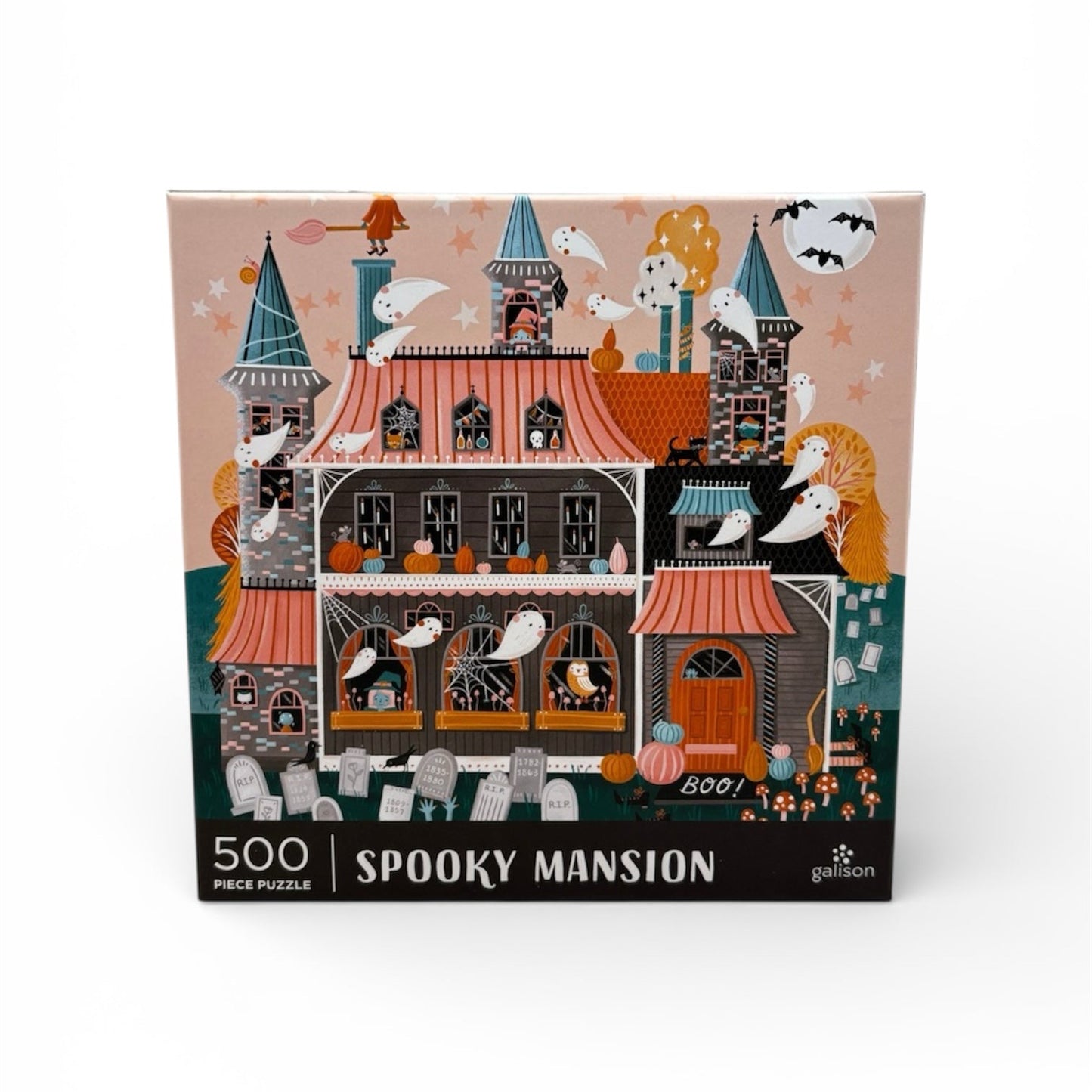 Galison Spooky Mansion 500 Piece Puzzle