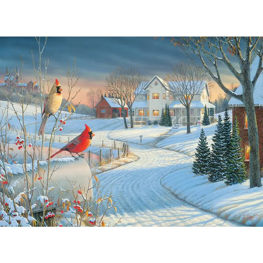 Country Cardinals 1000 Piece Puzzle