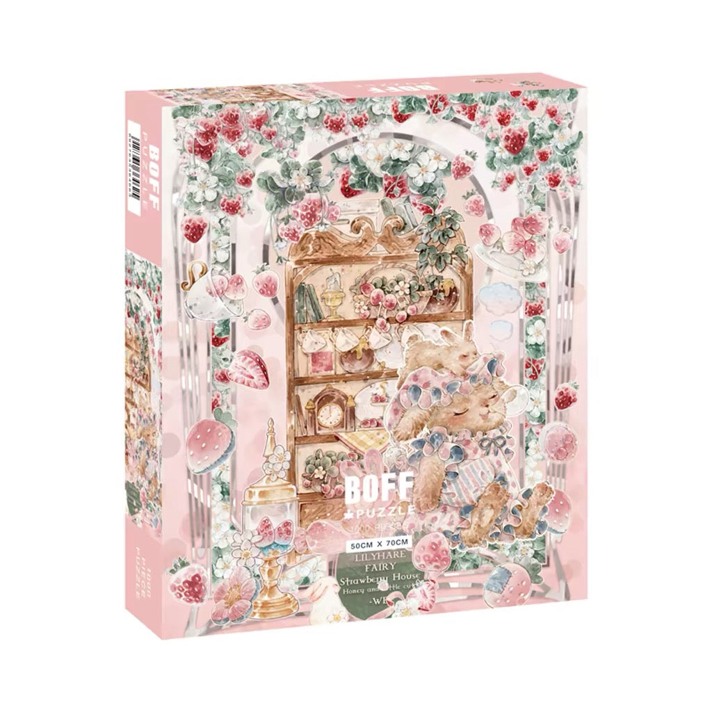 BOFF Strawberry Cottage 1000 Piece Jigsaw Puzzle BOFF