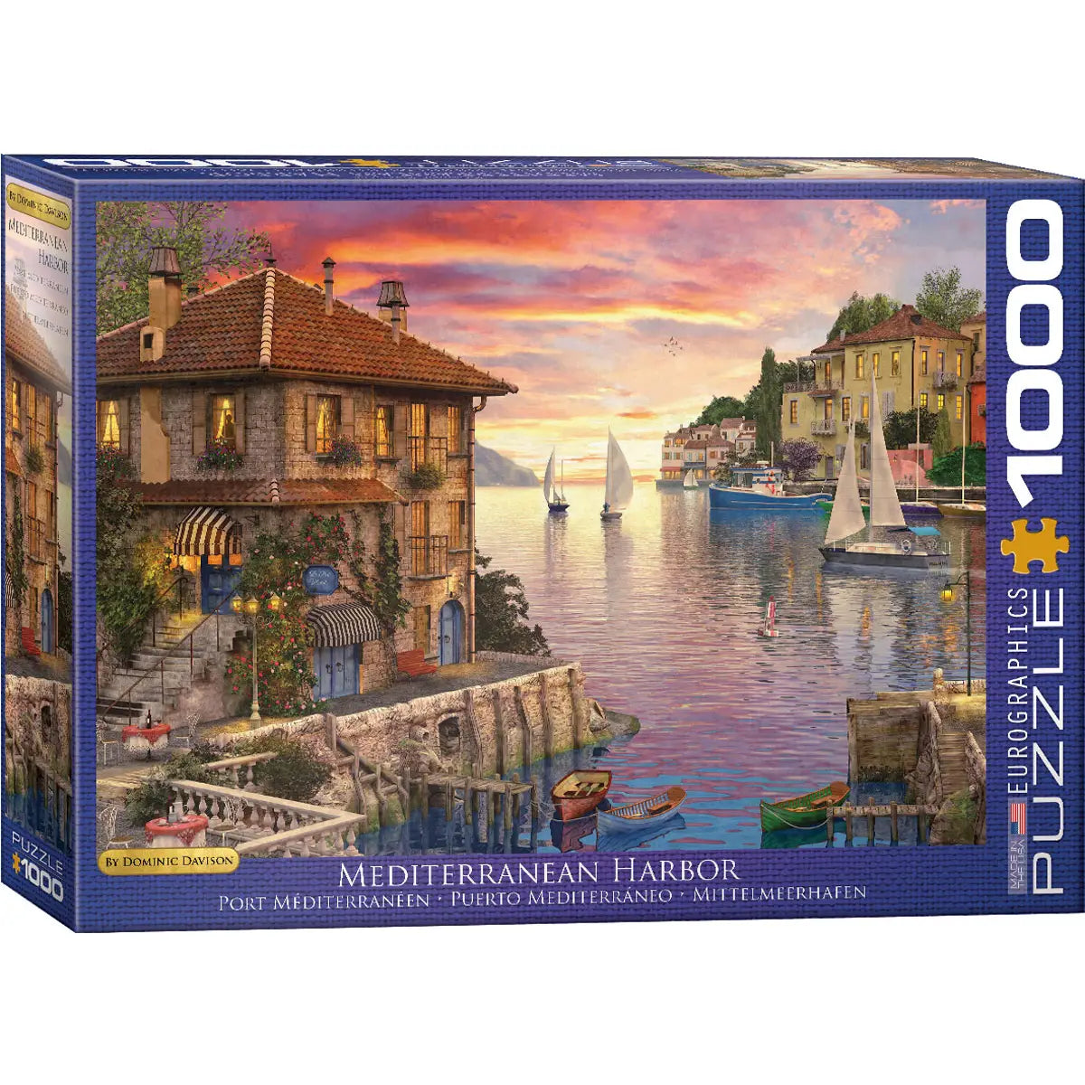 Mediterranean Harbor 1000 Piece Puzzle