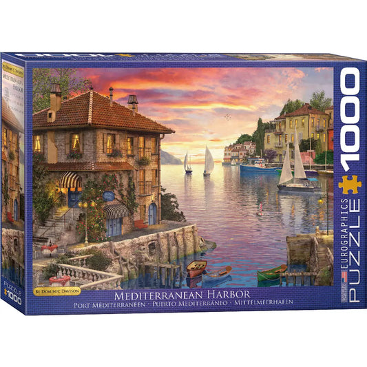 Mediterranean Harbor 1000 Piece Puzzle