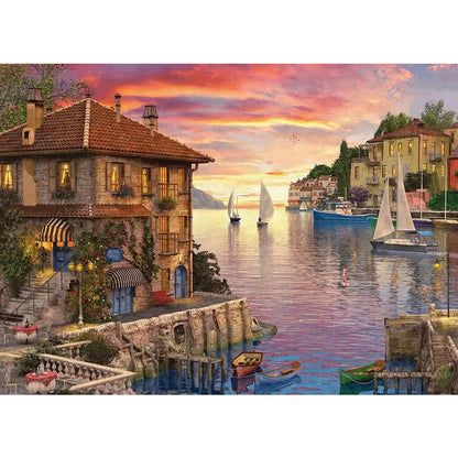 Mediterranean Harbor 1000 Piece Puzzle
