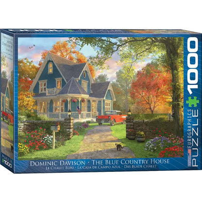The Blue Country House 1000 Piece Puzzle