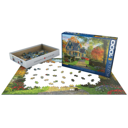 The Blue Country House 1000 Piece Puzzle