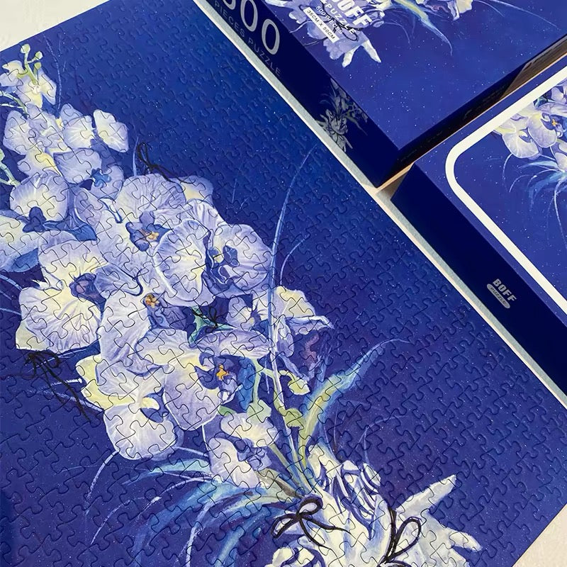 BOFF Blue Bloom 500 Piece Jigsaw Puzzle BOFF