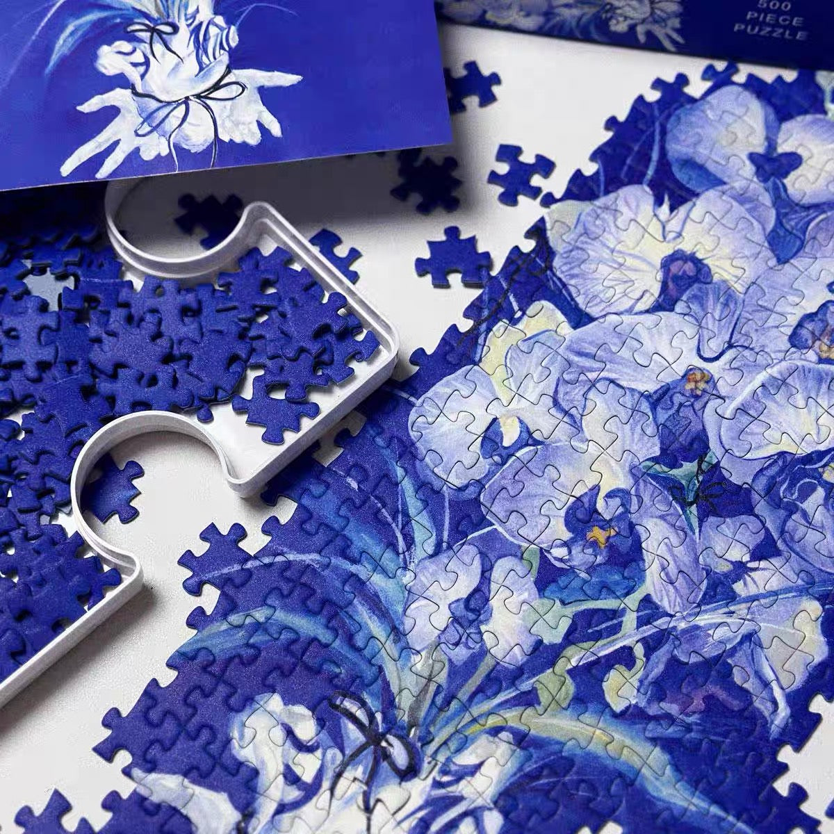BOFF Blue Bloom 500 Piece Jigsaw Puzzle BOFF