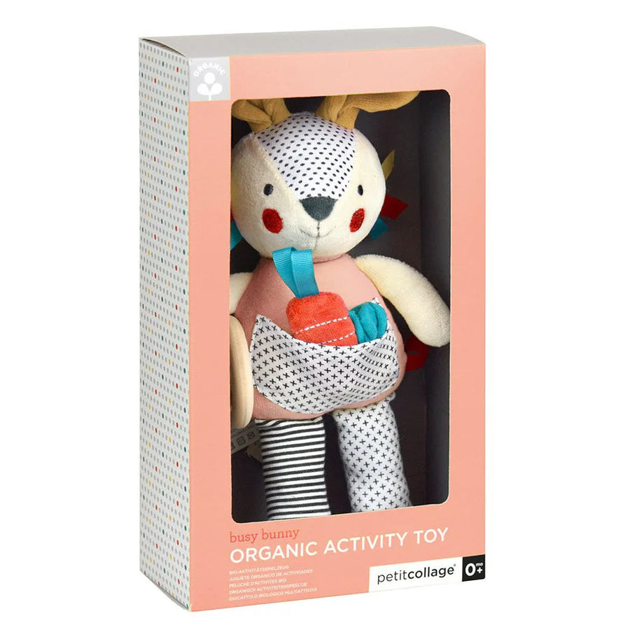 Busy Bunny Organic Activity Toy – Petit Collage