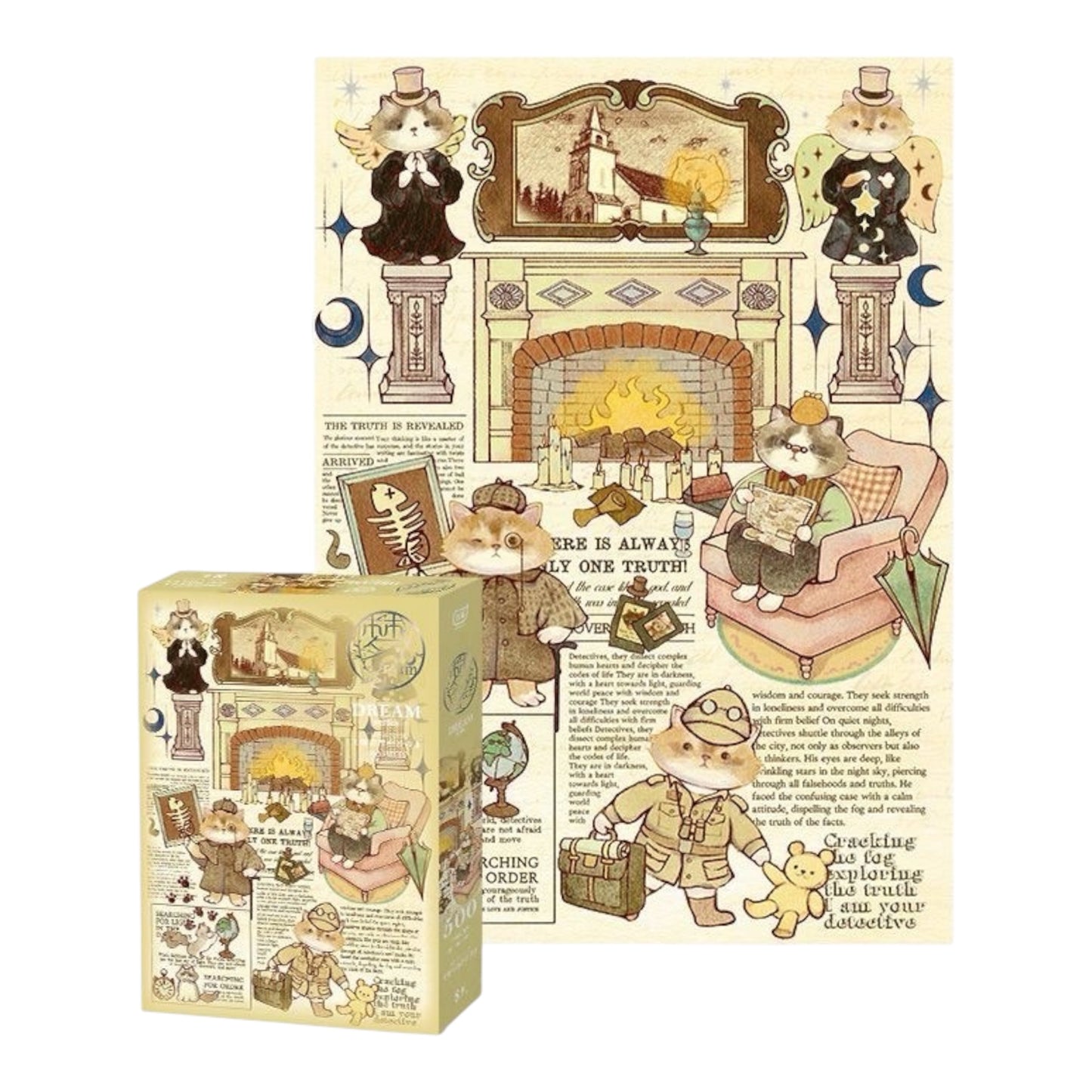 Gubu Cat Detective Agency 500 Piece Jigsaw Puzzle Gubu