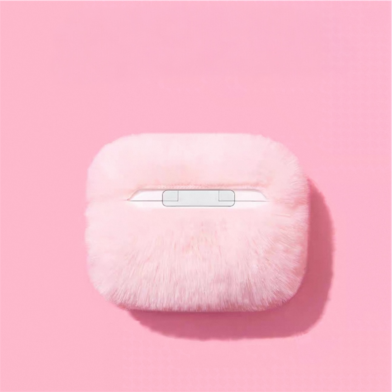 Sweet Fluffy Heart AirPods Case – Soft Plush Protective Cover