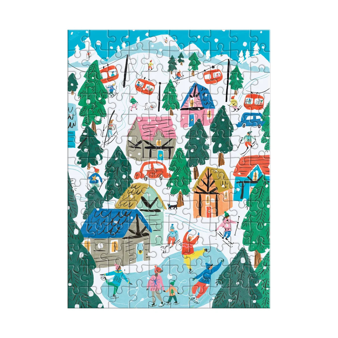 Alpine Cottage 130 Piece Puzzle Ornament