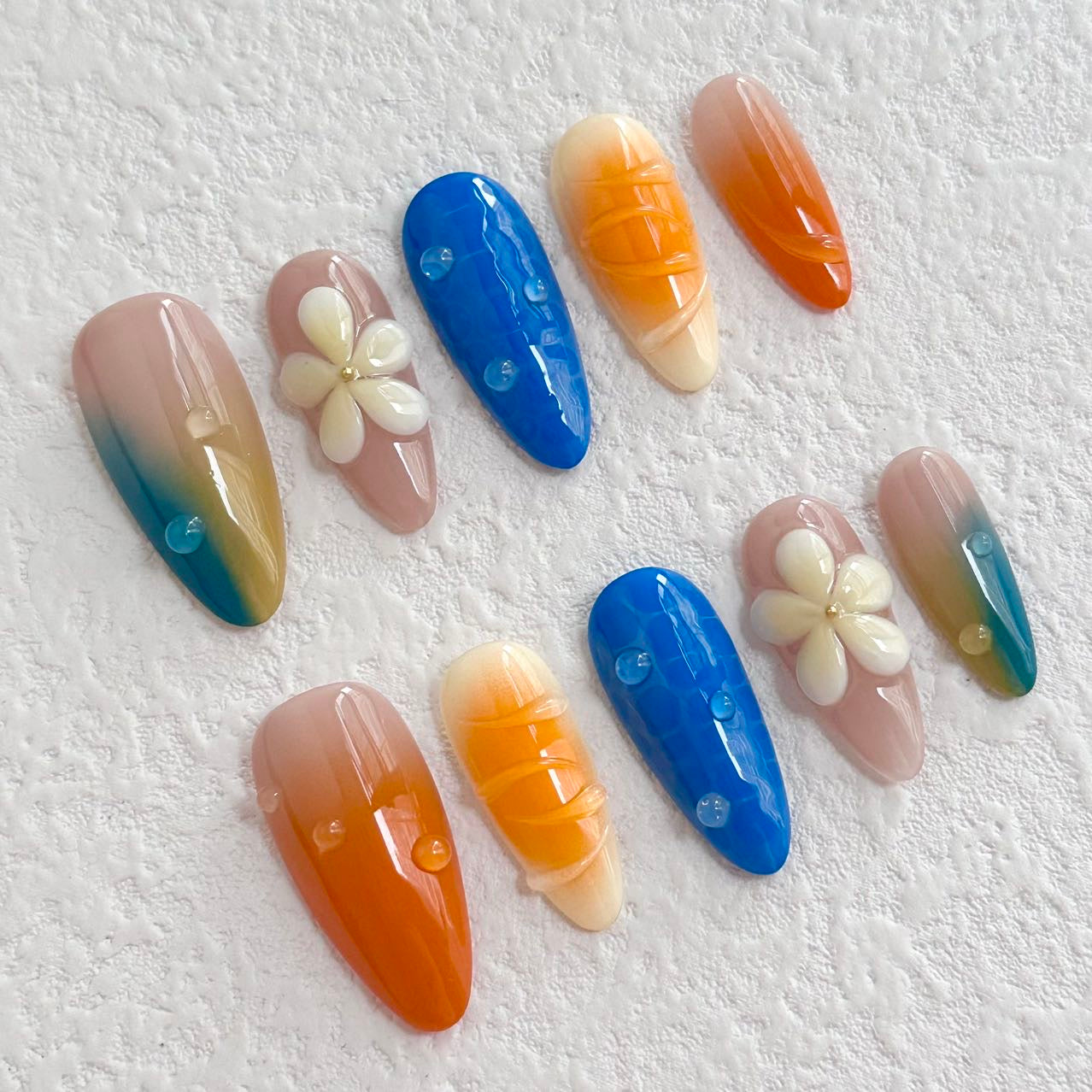 Tropical Ocean Breeze Press-on Nails