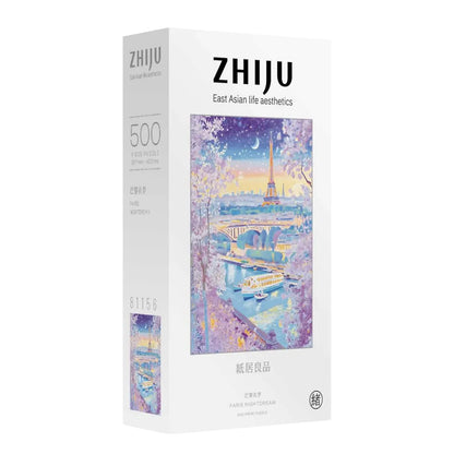 Paris Nightdream 500 Piece Jigsaw Puzzle ZHIJU