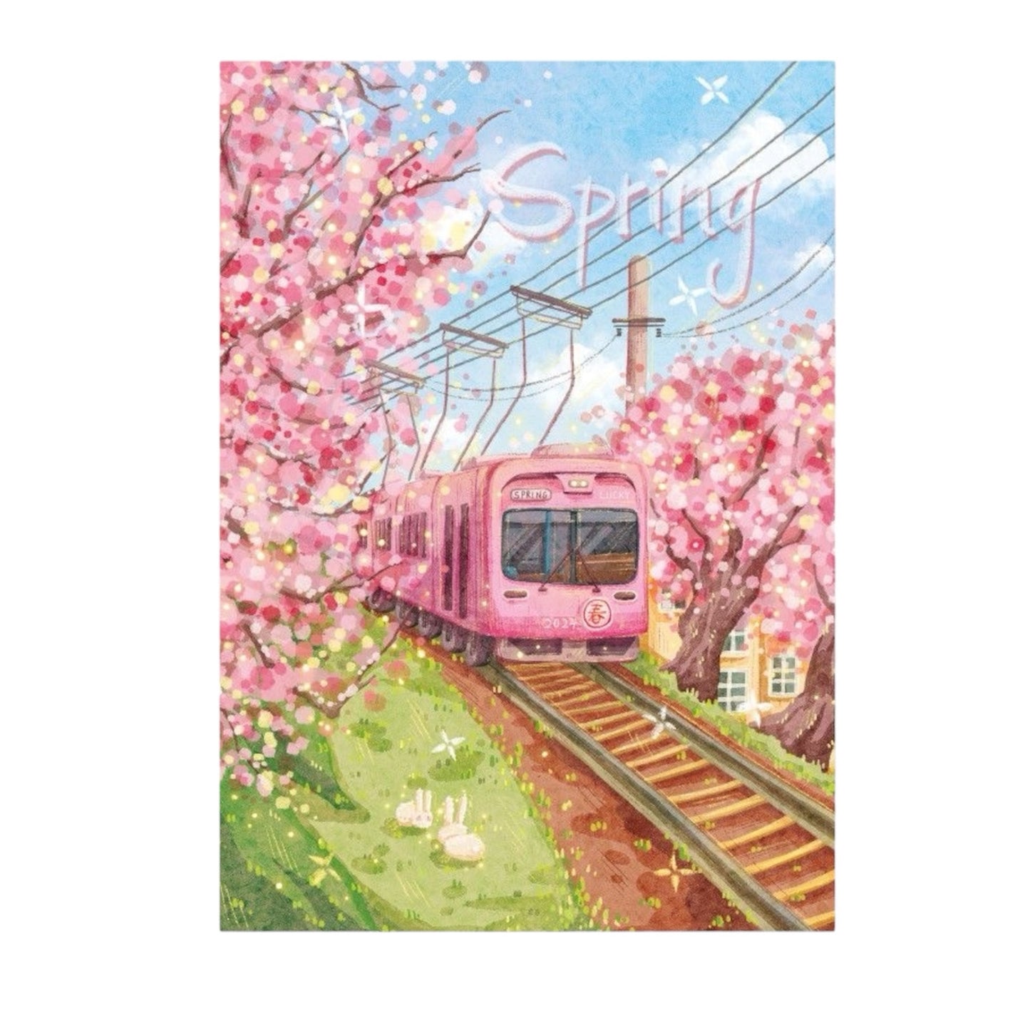 Goshogawara Sakura Train 500 Piece Jigsaw Puzzle ZHIJU