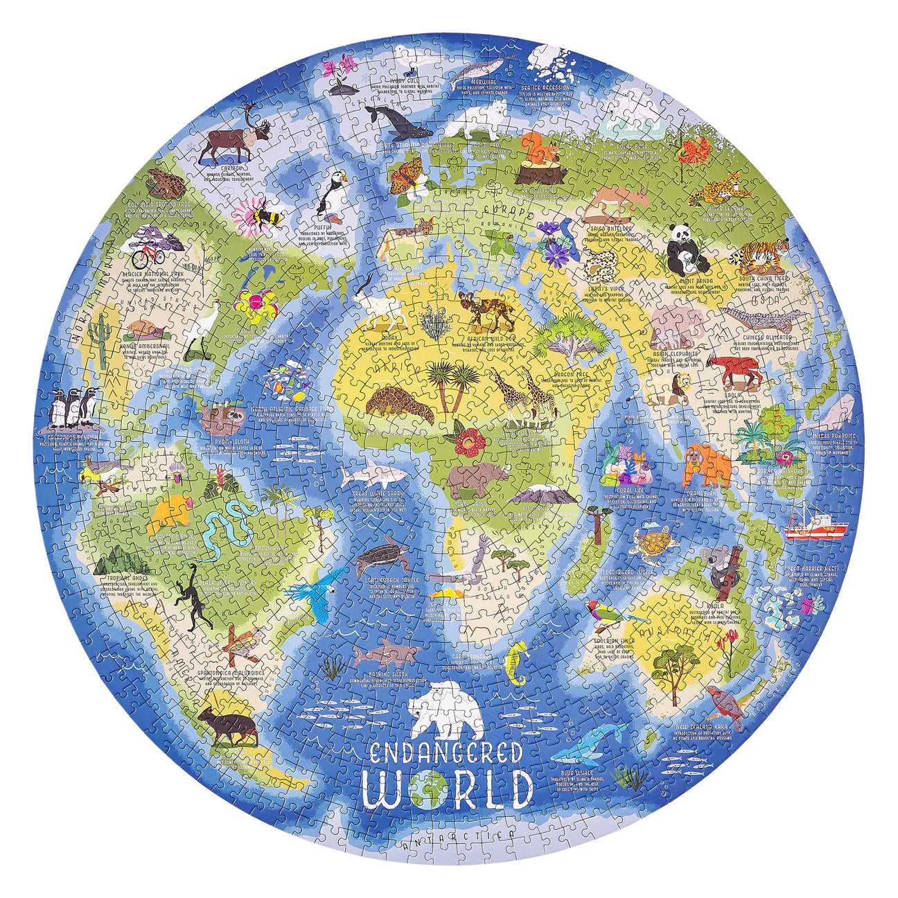 Endangered World 1000 Piece Jigsaw Puzzle