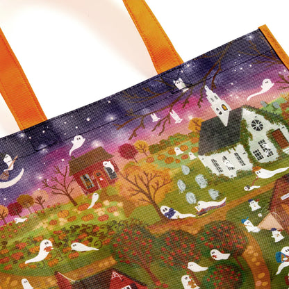 Joy Laforme Spooky Village Reusable Shopping Bag