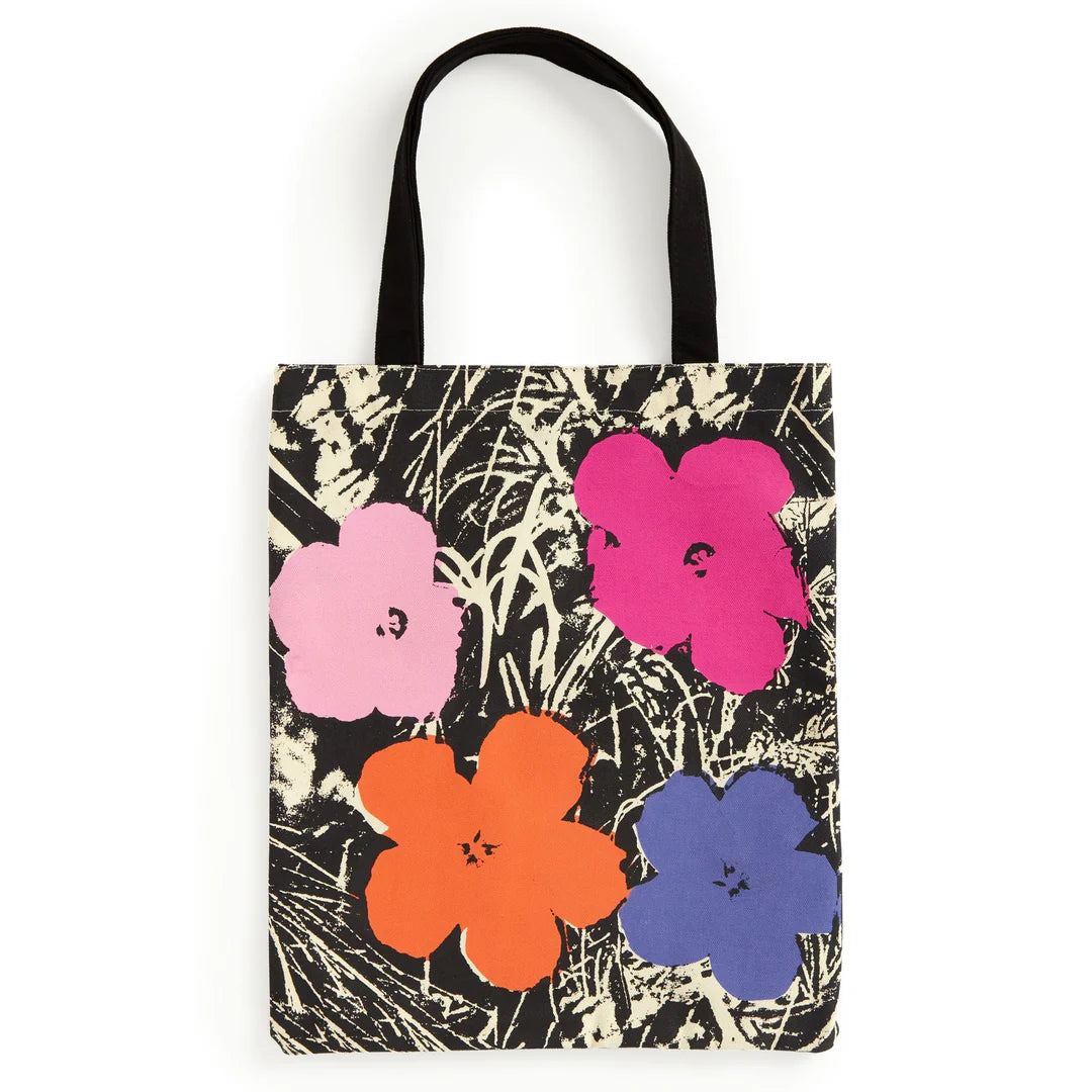 Warhol Flowers Canvas Tote Bag