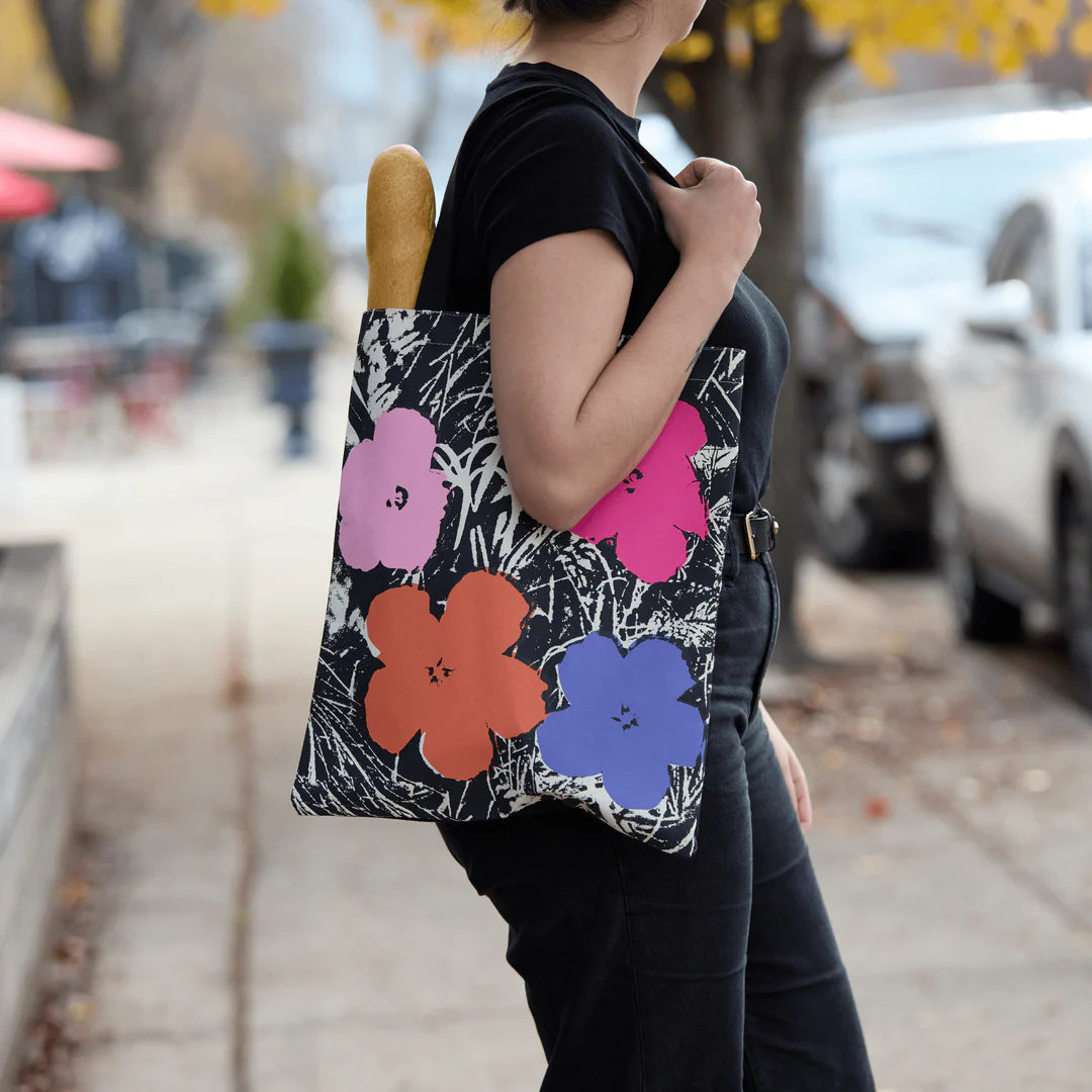 Warhol Flowers Canvas Tote Bag