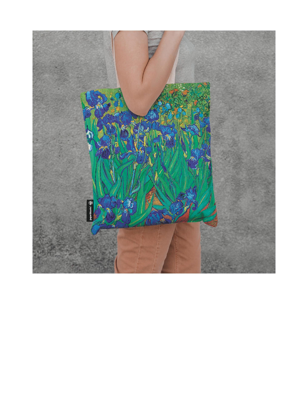 Van Gogh's Irises, Canvas Bag