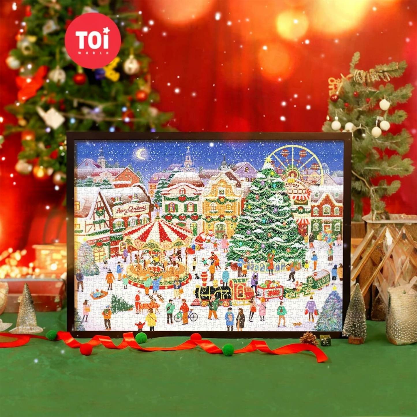 TOI Christmas Square 1000 Piece Jigsaw Puzzle