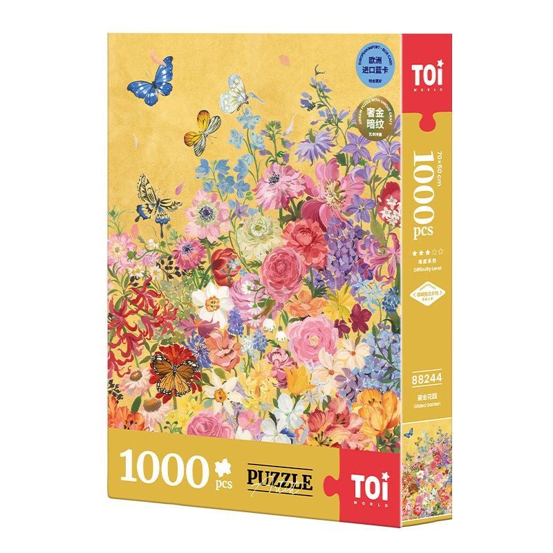 TOI Butterfly Gilded Garden 1000 Piece Puzzle