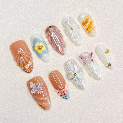 Romantic Beachside Nails Press-on Nails