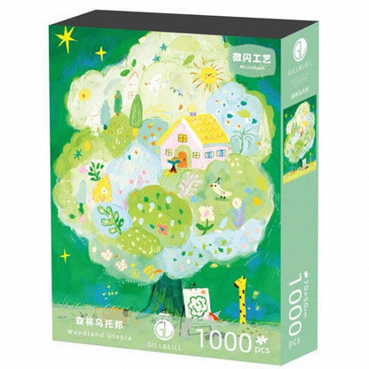 GILL&LILL Woodland Utopia 1000 Piece Jigsaw Puzzle Gill & Lill