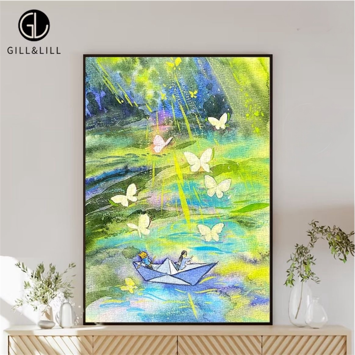 Gill & Lill Dancing Butterfly 1000 Piece Puzzle CHILL PUZ
