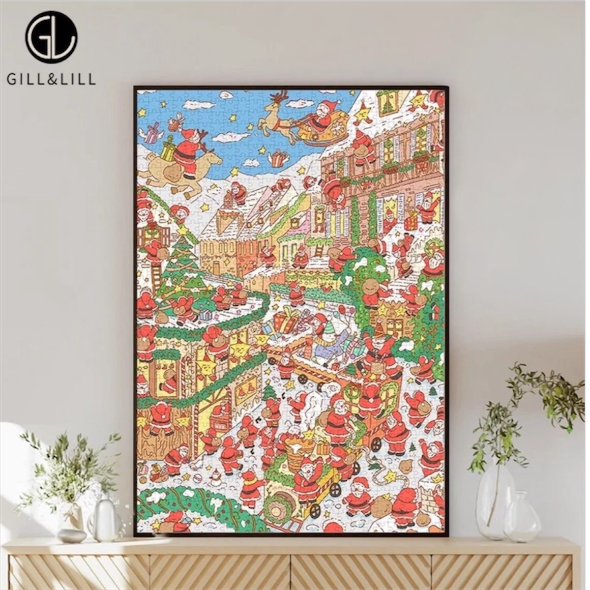 Gill & Lill Santa Claus Village 1000 Piece Puzzle Gill & Lill