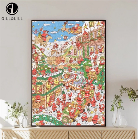 Gill & Lill Santa Claus Village 1000 Piece Puzzle Gill & Lill
